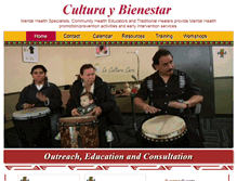 Tablet Screenshot of culturaybienestar.com